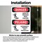 Signmission 7 in Height, 5 in Width, Vinyl Decal, Rectangle, Bilingual OS-2PACK-DS-D-57-VS-1508 - alternate 4
